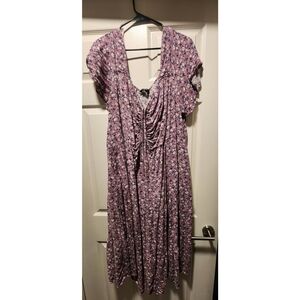 BloomChic Purple Floral Maxi Dress
